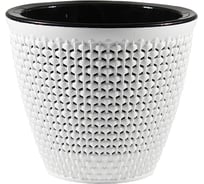 Кашпо bmc Ротанг белый/чёрный, 15.5х17 см, 1.6 л КШ6474 057620