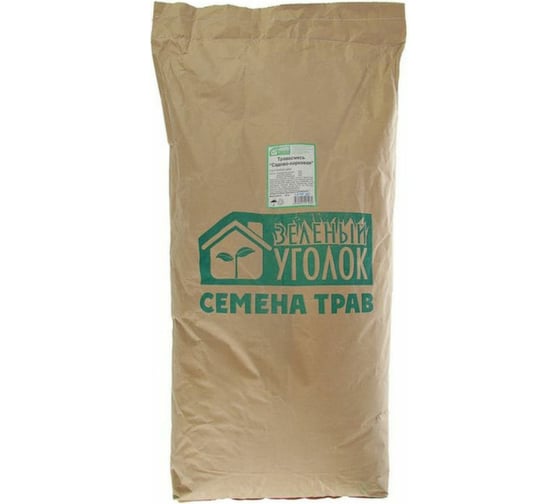 Семена газона Зеленый уголок Травосмесь Садово-парковая 20 кг 16612 1
