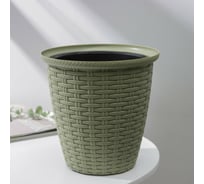 Кашпо со вставкой СИМАЛЕНД InGreen for Green Republic 4.5 л, 21х21.2 см, полынь 7689487