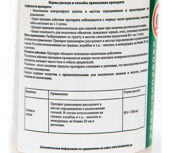 Биологическое средство от слизней и улиток СИМАЛЕНД Слизняков НЕТ гранулы, 80 г 7793750