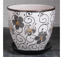 Цветочный горшок с подставкой СИМАЛЕНД Фиалка дневная 5 л 164799