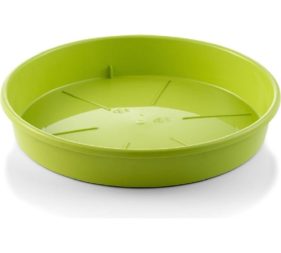Поддон Teraplast PLATO диам. 16 см, высота 2.7 см, зеленый 08086016404 1