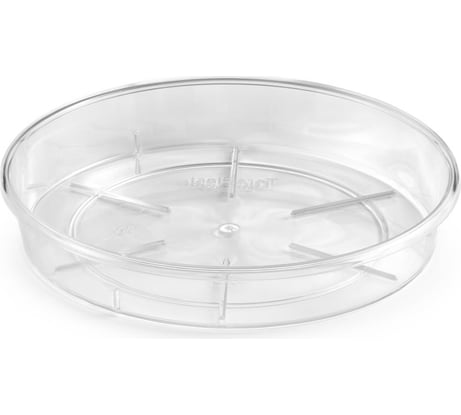 Поддон Teraplast PLATO диам. 14 см, высота 2.3 см, прозрачный 08086014024