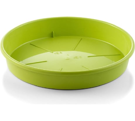 Поддон Teraplast PLATO диам. 12 см, высота 2 см, светло-зеленый 08086012404
