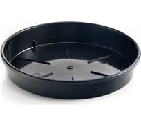 Поддон Teraplast PLATO диам. 20 см, высота 3.3 см, черный 08086020006