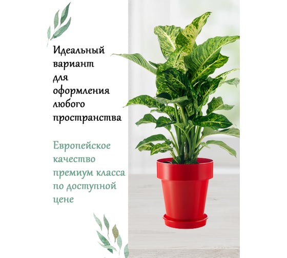 Горшок Teraplast PORTO диам. 14 см, высота 15 см, красный 08083014010