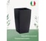 Кашпо Teraplast ALGARVE 20x20х35 см, черное 08018035006 2