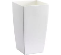 Кашпо Teraplast ALGARVE 15x15х26 см, белое 08018026022