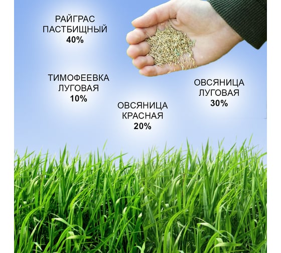 Семена газона Зри в корень Спортивный 10 кг 4650243008811