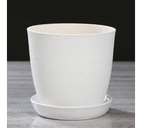 Горшок для цветов СИМАЛЕНД Глория шёлк, белый, 1 л 2678171