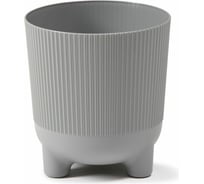 Кашпо на ножках LAMELA Sp.z o.218 ARIA jumper 18х19.5 см, св серое 066387