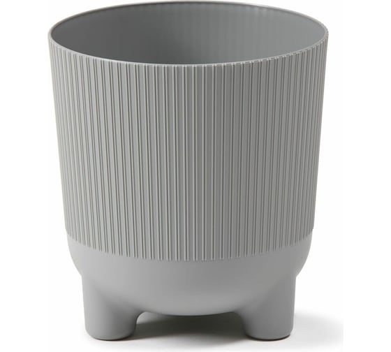 Кашпо на ножках LAMELA Sp.z o.218 ARIA jumper 18х19.5 см, св серое 066387