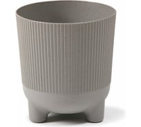 Кашпо на ножках LAMELA Sp.z o.219 ARIA eco wood jumper 14х15 см, серое 066182