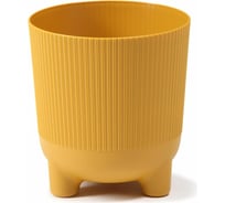 Кашпо на ножках LAMELA Sp.z o.217 ARIA jumper 16х17.5 см, горчичное 066172