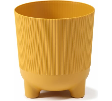 Кашпо на ножках LAMELA Sp.z o.217 ARIA jumper 16х17.5 см, горчичное 066172