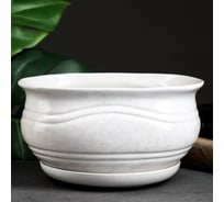 Горшок цветочный СИМАЛЕНД Домик в деревне №2 1 сорт, белый 7892873