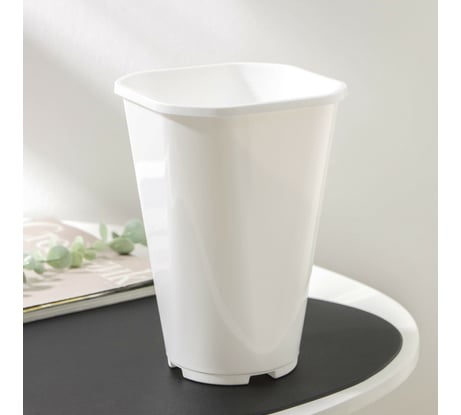 Горшок для цветов СИМАЛЕНД Роза 2 л, 14 см, 20 см, белый 4047794