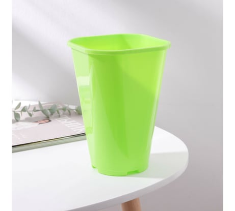 Горшок для цветов СИМАЛЕНД Роза 2 л, 14 см, 20 см, зеленый 4047793