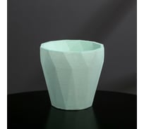 Кашпо из гипса СИМАЛЕНД Полигональ мятное, 10.5x11 см 5359654