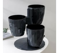 Многоярусное кашпо СИМАЛЕНД Ruby антрацит 4534400