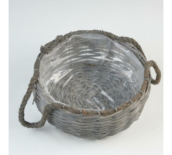 Набор кашпо СИМАЛЕНД 27x12 см, 20x10 см, ива 6961584