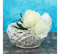 Кашпо СИМАЛЕНД 19x12 см, ива 4237617