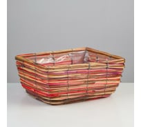 Кашпо СИМАЛЕНД 30x24x14 см, ива 6961576