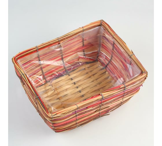 Кашпо СИМАЛЕНД 30x24x14 см, ива 6961576