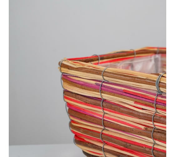 Кашпо СИМАЛЕНД 30x24x14 см, ива 6961576