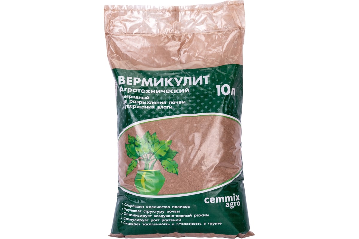 Агротехнический вермикулит CEMMIX 10 л 82578264