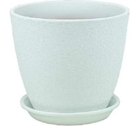 Горшок Сады Аурики ВН 02 1 бутон Винил белый, керамика, 12 см, 1 л 060207
