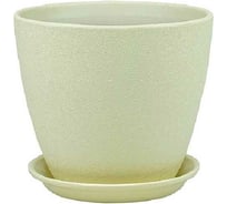 Горшок Сады Аурики ВН 01 3 бутон Винил бежевый, керамика, 18 см, 4 л 060206