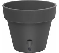 Горшок SANTINO Латина 2.5 л, антрацит, 175х155 мм 066464