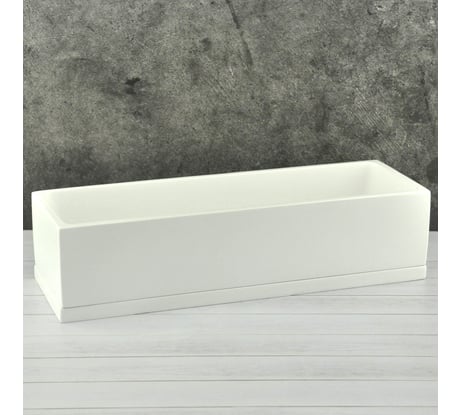 Горшок Сады Аурики NK11 12 Белый кактусник 31х15х9 см 066557