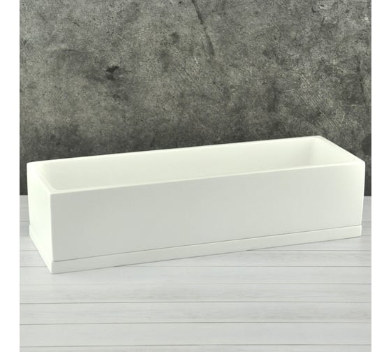 Горшок Сады Аурики NK11 12 Белый кактусник 31х15х9 см 066557 1