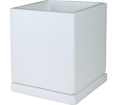 Горшок Сады Аурики NK11 2 Белый кубик 15х15х17 см 066559