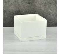 Горшок Сады Аурики NK11 14 Белый мини кубик 8х8х6 см 066563