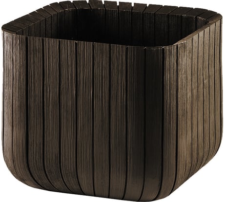 Кашпо Keter CUBE PLANTER M, 22 л, коричневый 230226
