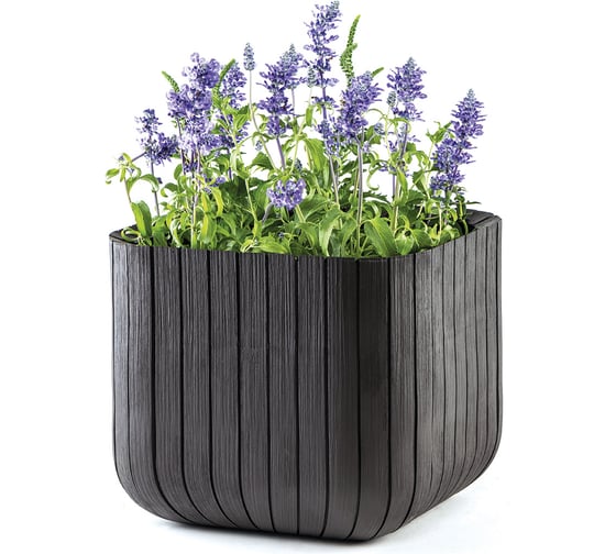 Кашпо Keter CUBE PLANTER M, 22 л, коричневый 230226