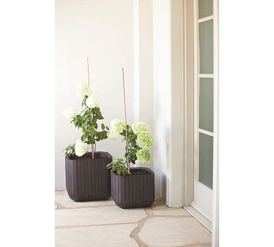 Кашпо Keter CUBE PLANTER M, 22 л, коричневый 230226