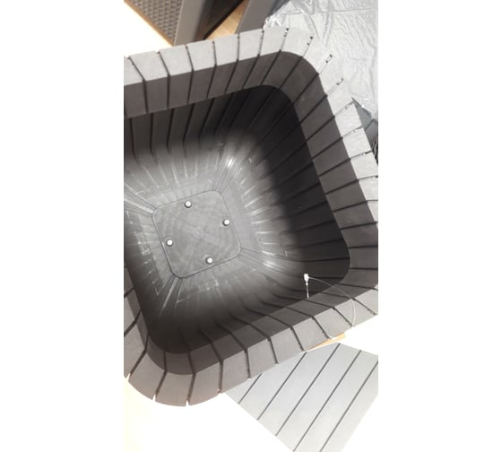 Кашпо Keter CUBE PLANTER L, 50.5 л, коричневый 229533