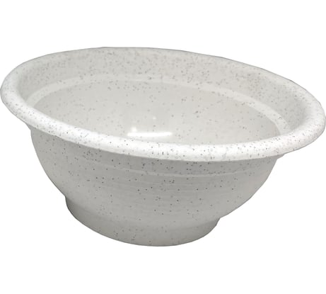 Кашпо-пиала Осколпласт 2.5 л, мраморное 250-08