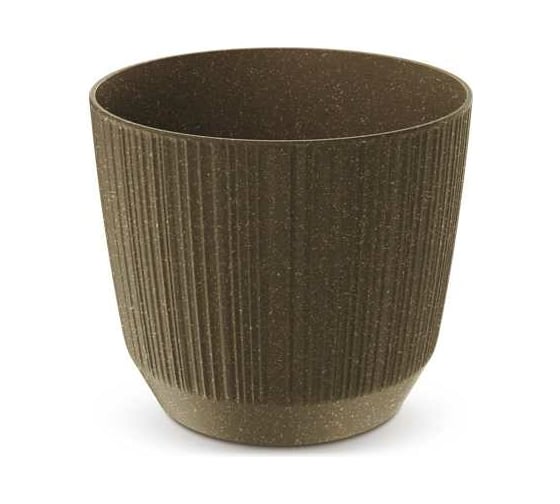 Кашпо Prosperplast DRF170W 4625W RYFO ECO WOOD диам. 168 мм, высота 147 мм, 2.5 л, кофе 066769 1