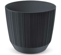 Кашпо Prosperplast DRF130 S433 RYFO диам. 126 мм, высота 108 мм, 1 л, антрацит 066774