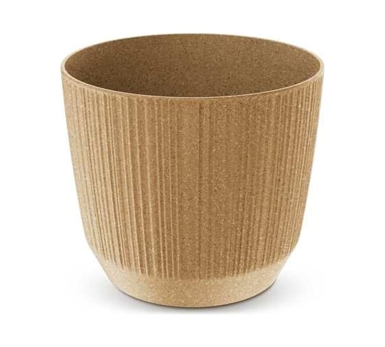 Кашпо Prosperplast DRF130W 4665W RYFO ECO WOOD диам. 126 мм, высота 108 мм, 1 л, коричневое 066762