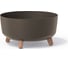 Кашпо на ножках Prosperplast DGRL400LW 4625W GRACIA LOW ECO WOOD диам. 380 мм, высота 195 мм, кофе 066640 1