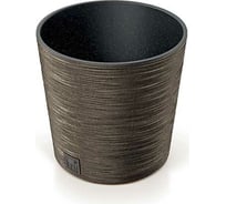 Кашпо с вкладышем Prosperplast DFR250W 4625W FURU ROUND ECO WOOD диам. 250 мм, высота 247 мм, кофе 066646