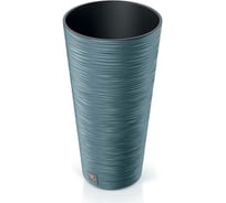 Кашпо с вкладышем Prosperplast DFRH250 5415C FURU ROUND SLIM диам. 25 см, высота 48 см, синее 066690