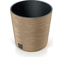 Кашпо с вкладышем Prosperplast DFR300W 4665W FURU ROUND ECO WOOD диам. 300 мм, высота 294 мм, коричневое 066650
