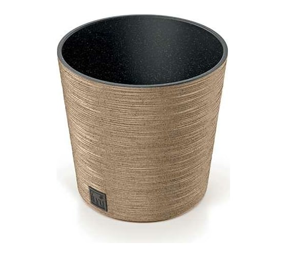 Кашпо с вкладышем Prosperplast DFR300W 4665W FURU ROUND ECO WOOD диам. 300 мм, высота 294 мм, коричневое 066650 1